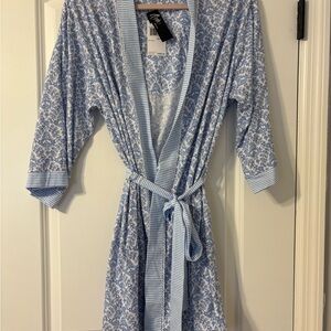 Aria Light Blue Patterned Women's Robe